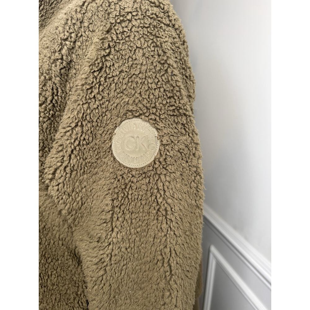 Calvin Klein Women's Green Fuzzy Jacket , Large, Casual, Full Zip - Picture 4 of 16
